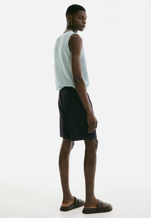 H&M - Relaxed fit shorts - navy blue 