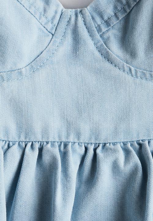 H&M - Denim bustier top - blue