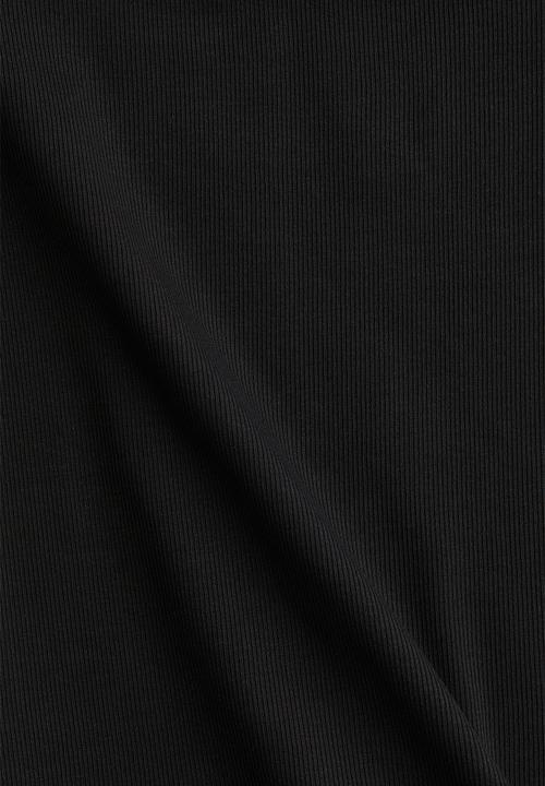 H&M - Ribbed off-the-shoulder top - black
