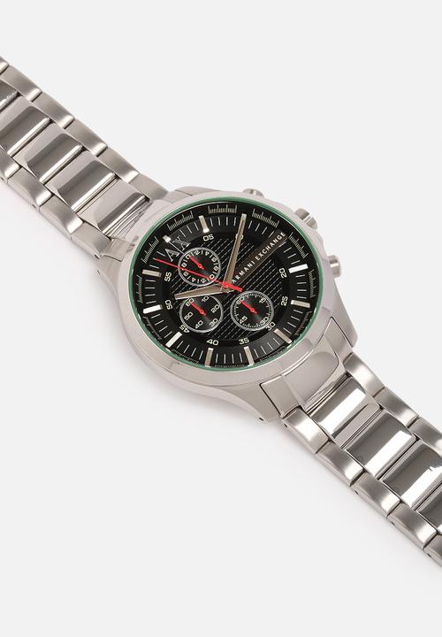 Armani Exchange - Hampton, 46 mm, chrono, round, 5 atm- silver/steel