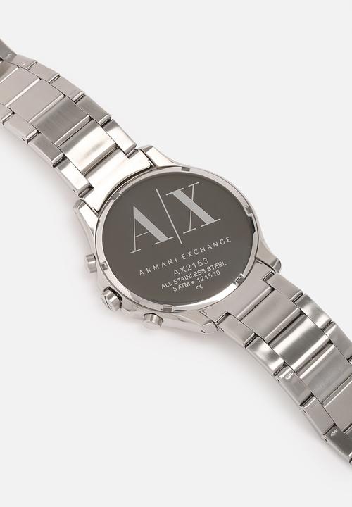 Armani Exchange - Hampton, 46 mm, chrono, round, 5 atm- silver/steel