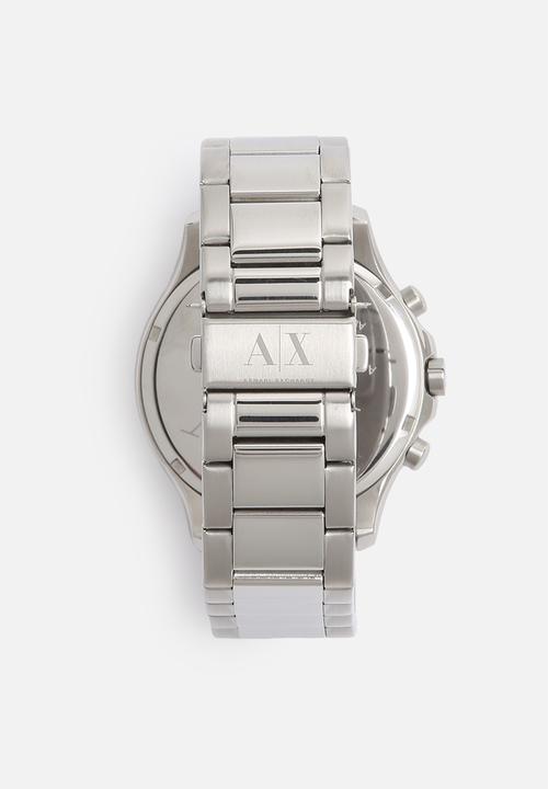 Armani Exchange - Hampton, 46 mm, chrono, round, 5 atm- silver/steel