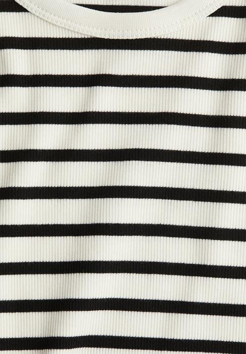 H&M - Ribbed t-shirt - white striped