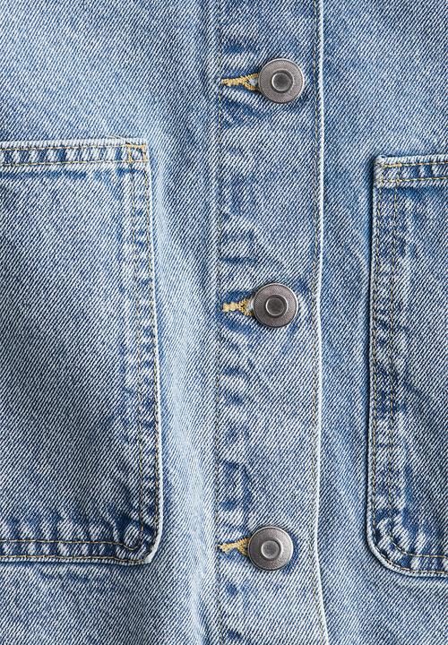 H&M - Twill overshirt - light denim blue