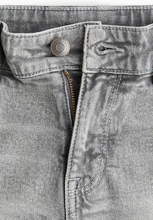 H&M - Denim mini shorts -  washed grey 