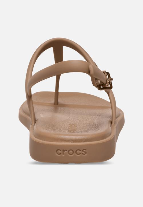 Crocs - Miami i thong flip-milk chocolate