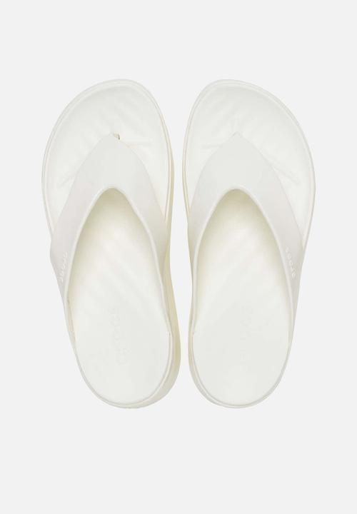 Crocs - Getaway way platform patent flip - chalk