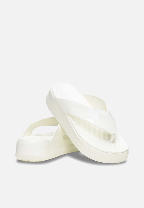 Crocs - Getaway way platform patent flip - chalk