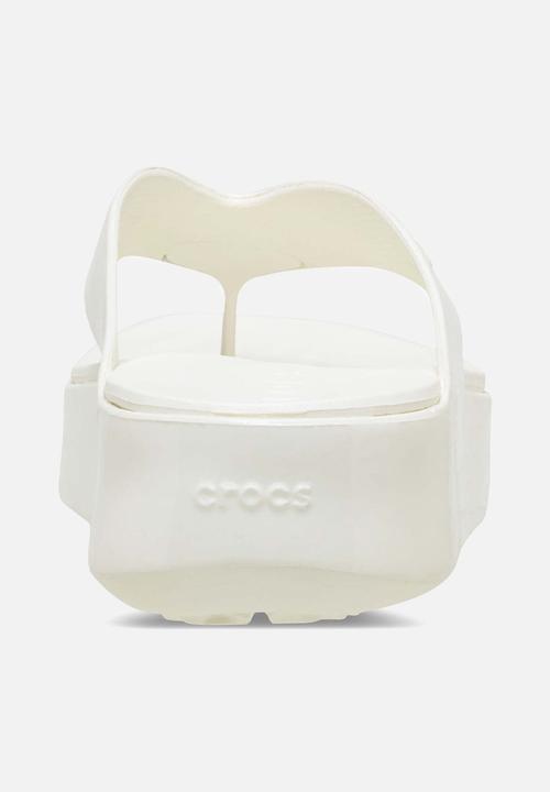 Crocs - Getaway way platform patent flip - chalk