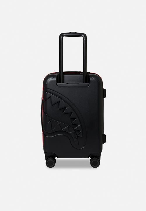 Sprayground - Printed zipper shark carry-on luggage - black