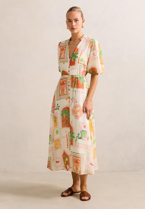 Forever New - Sophie Puff Sleeve Midi Dress