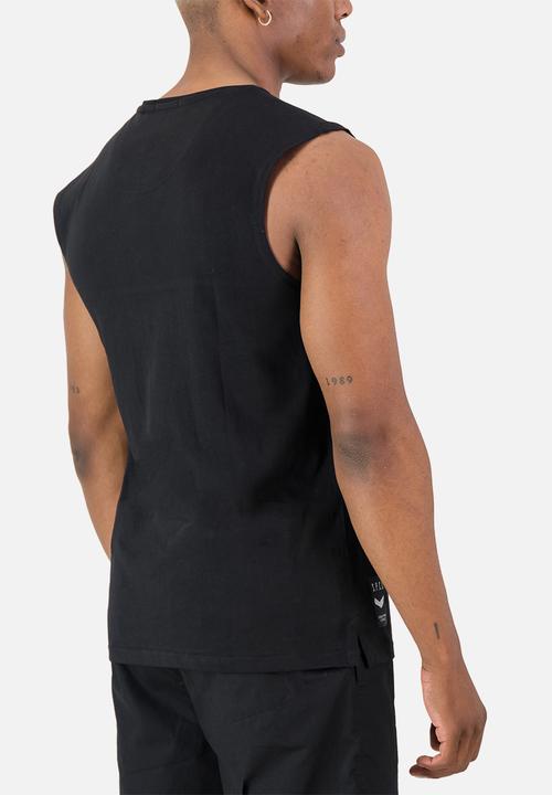 S.P.C.C - Surge Atlas Sleeveless Tee  - Black Regular Fit Signature S/Less Tee Black