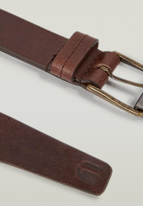 G-STAR - Correct Belt - Oxide Gold/Brown Chocolate