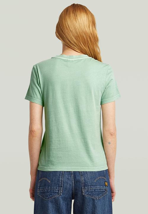 G-STAR - Overdyed Front Seam Top Wmn - Granite Green Gd