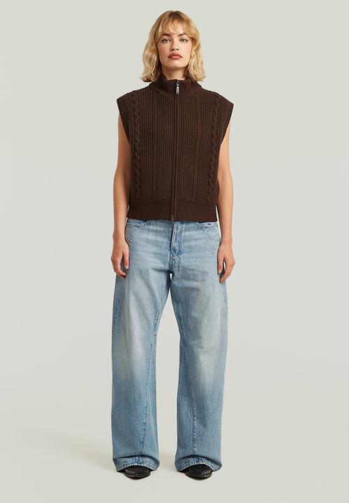 G-STAR - Contor 3D Wide Jeans Wmn - Sun Faded Pacific Blue