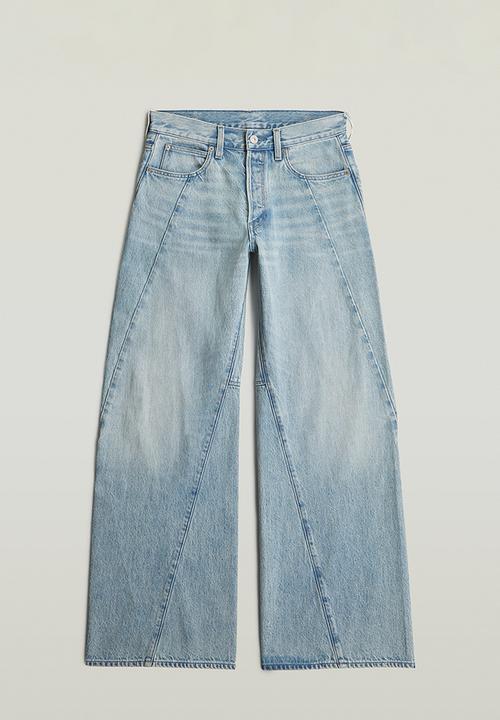G-STAR - Contor 3D Wide Jeans Wmn - Sun Faded Pacific Blue