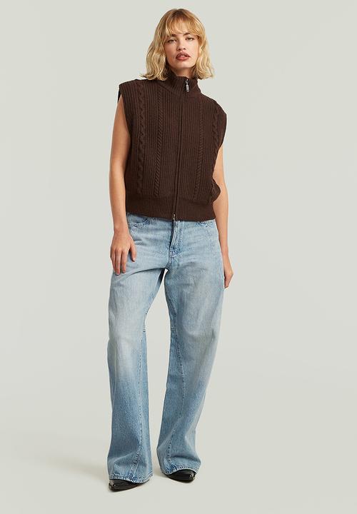 G-STAR - Contor 3D Wide Jeans Wmn - Sun Faded Pacific Blue