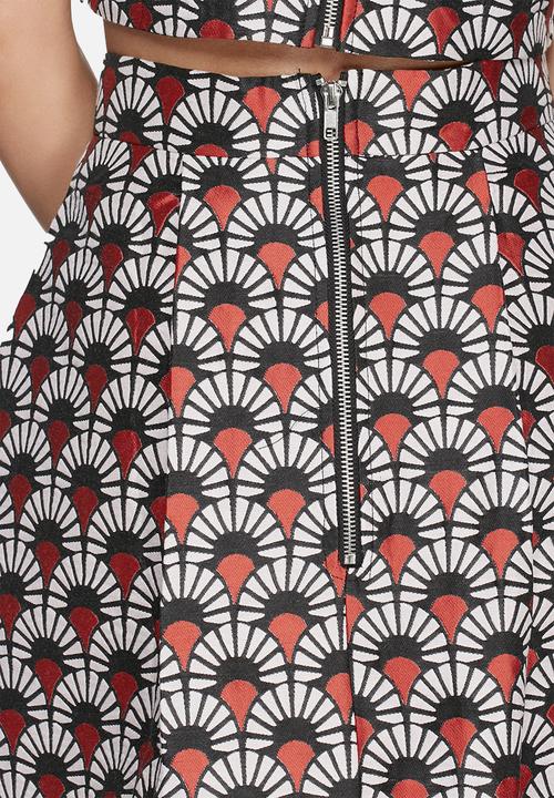 Glamorous - Fan brocade skirt 