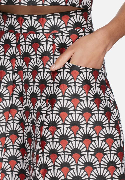 Glamorous - Fan brocade skirt 