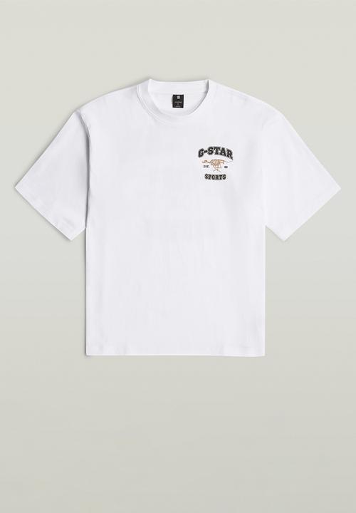 G-STAR - Running Dog Back Gr Boxy R T - White