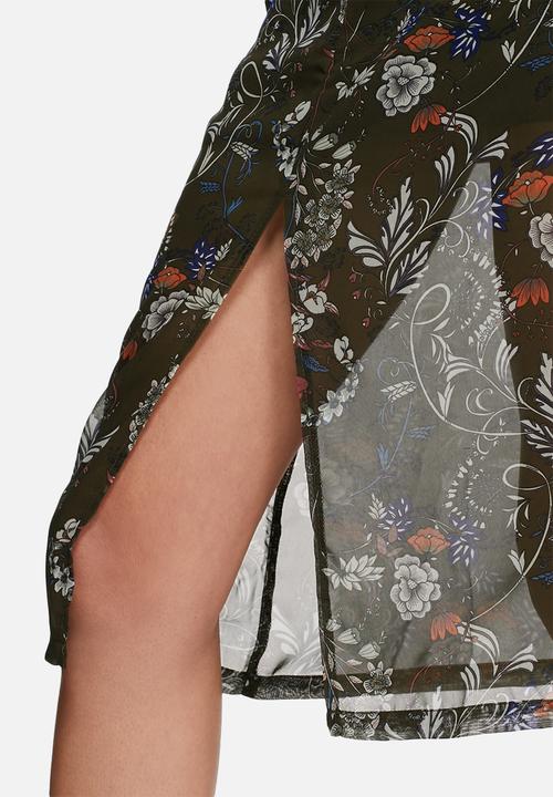 Glamorous - Floral pencil skirt 
