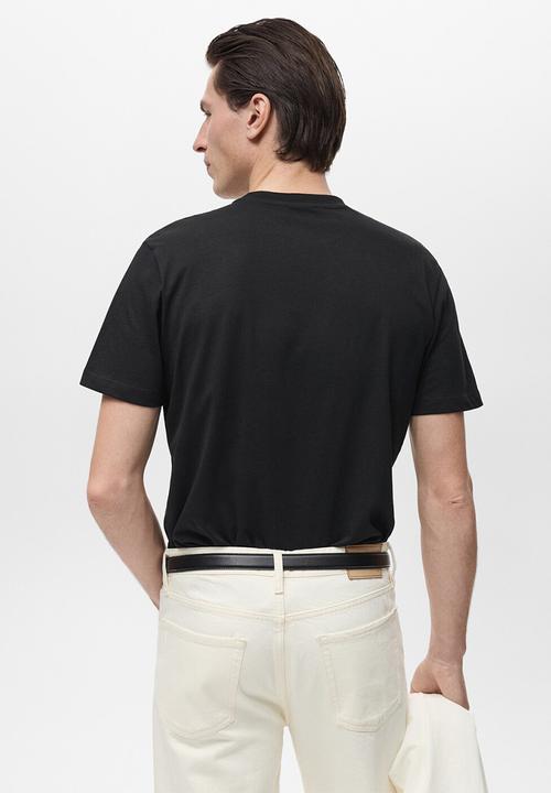 MANGO - Camiseta Cherlo - Black