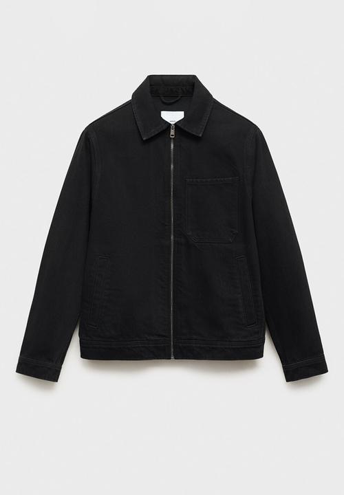 MANGO - Cazadora Bryan - Black Denim