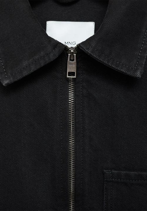 MANGO - Cazadora Bryan - Black Denim