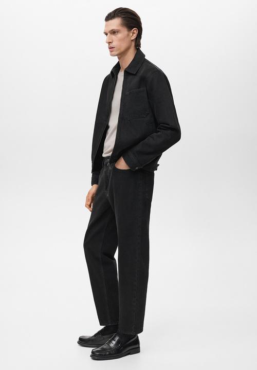 MANGO - Cazadora Bryan - Black Denim