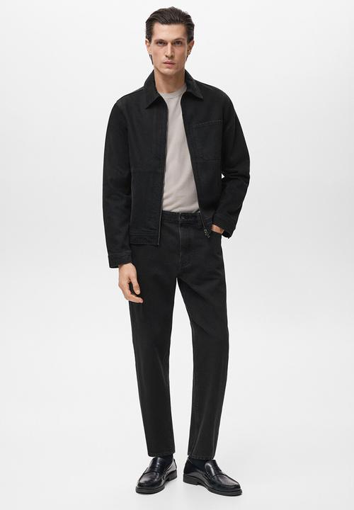 MANGO - Cazadora Bryan - Black Denim