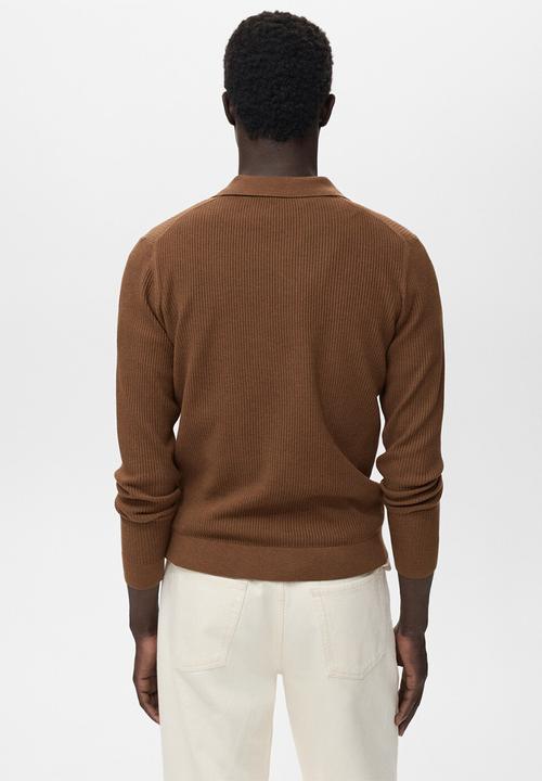 MANGO - Polo Antiguas - Tobacco-Brown