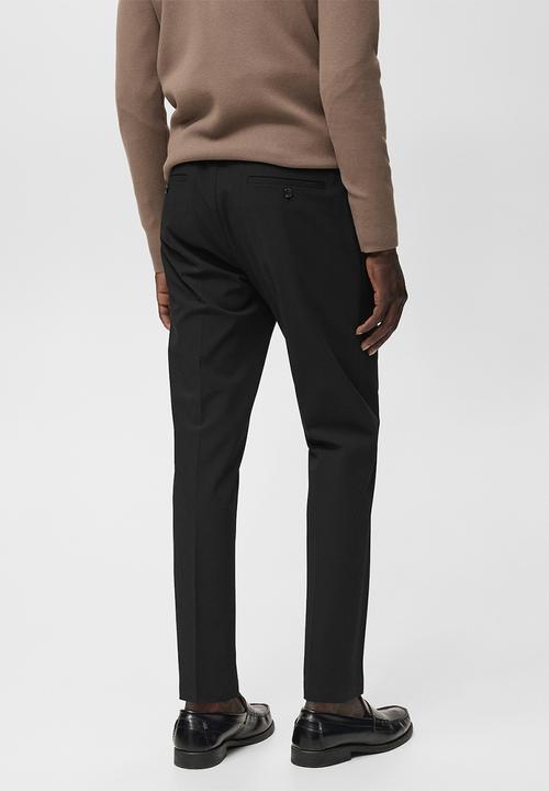 MANGO - Pantalon Bologna - Black