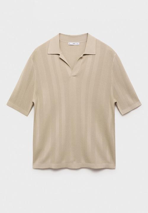 MANGO - Polo Knitted  Manfio - Grey Stone