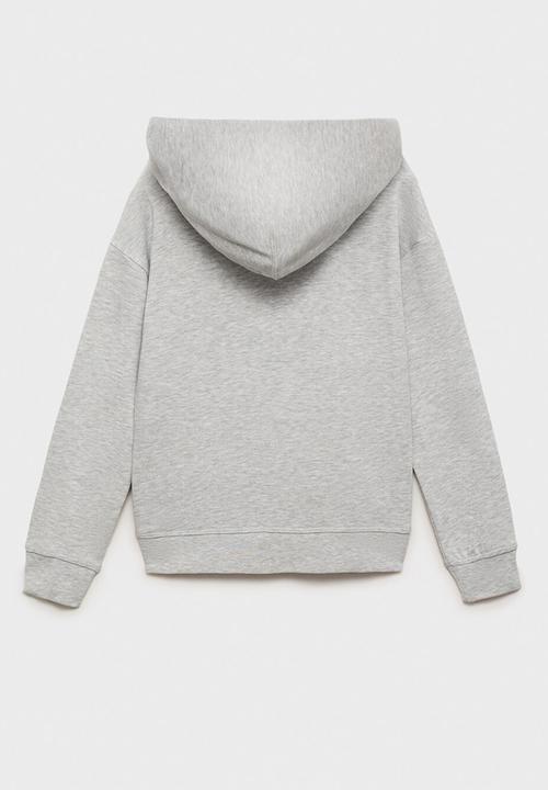 MANGO - Zipped hoodie - grey