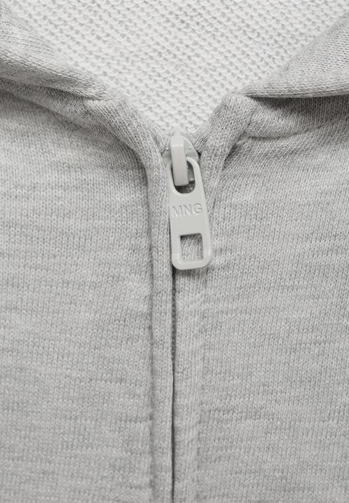 MANGO - Zipped hoodie - grey