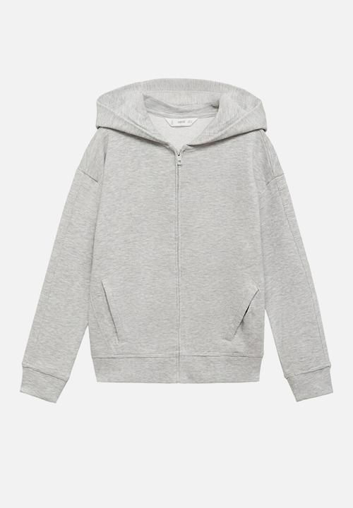 MANGO - Zipped hoodie - grey