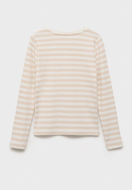 MANGO - Rory t -shirt  - sand