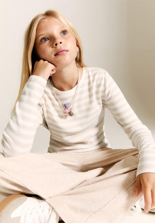 MANGO - Rory t -shirt  - sand