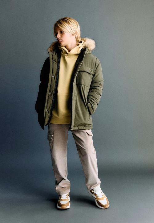 MANGO - Fernando pull over jacket - khaki