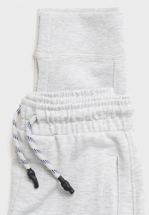 MANGO - Drawstring jogger pants - grey