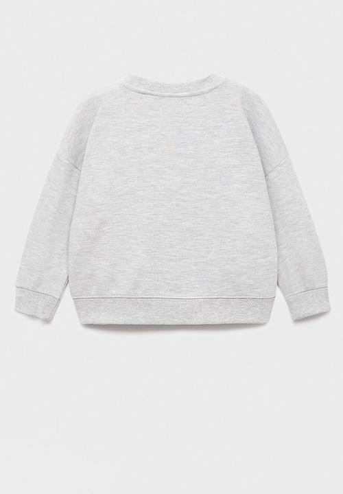 MANGO - Sweatshirt  pique - grey