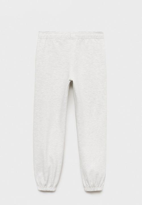 MANGO - Joggers with elastic waist -grey