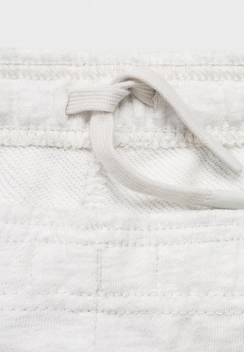 MANGO - Joggers with elastic waist -grey