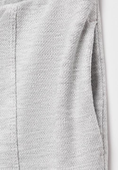 MANGO - Joggers with elastic waist - grey