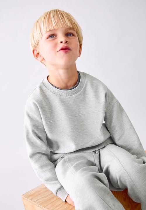 MANGO - Joggers with elastic waist - grey