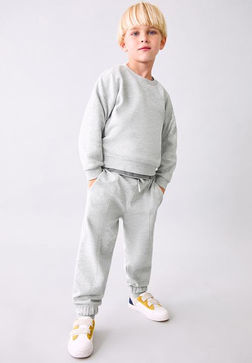 MANGO - Joggers with elastic waist - grey