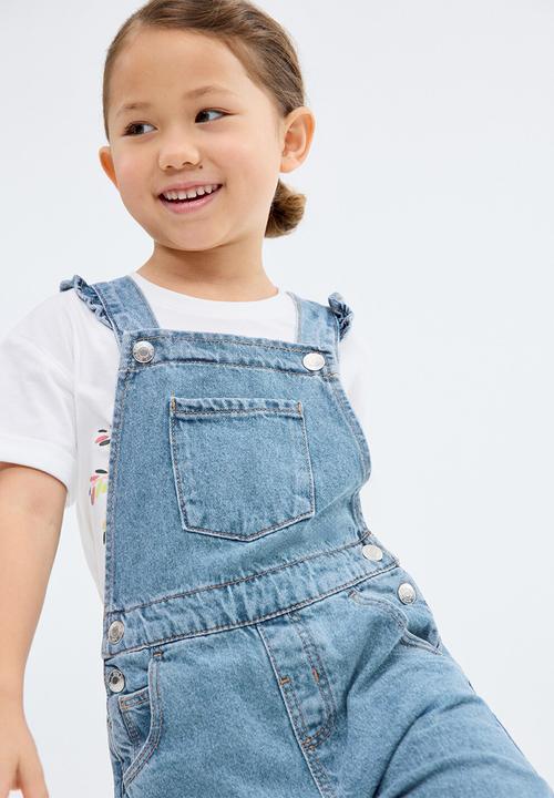 MANGO - Overall emille - open blue
