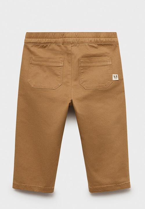 MANGO - Trousers cord - medium brown