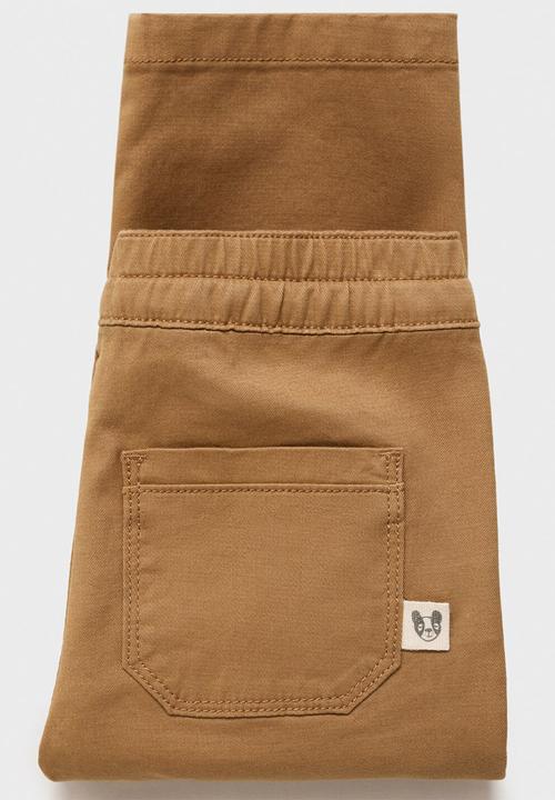 MANGO - Trousers cord - medium brown