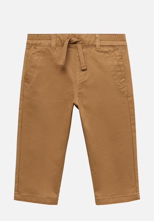 MANGO - Trousers cord - medium brown